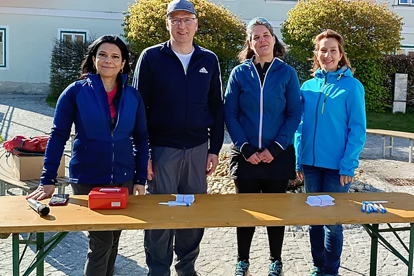 Das Organisations-Team des Familienwandertages in Rastenfeld 2026