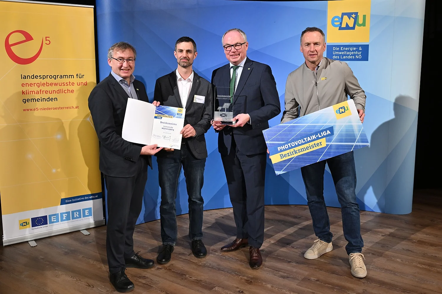 Martinsberg zum Ökostrom-Bezirksmeister der PV-Liga gekürt