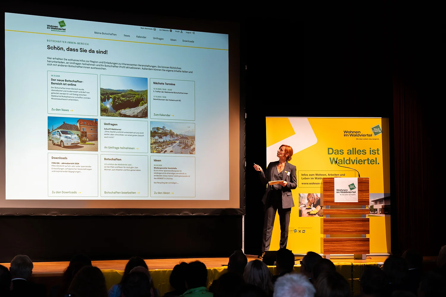 Präsentation des Botschafter-Bereiches © Interkomm
