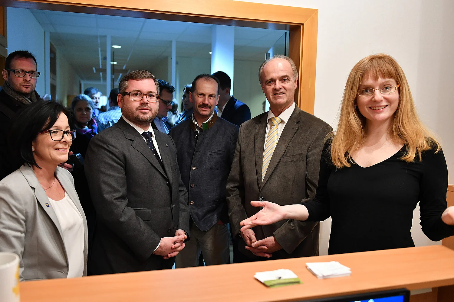 LR Schleritzko dabei bei der Eröffnung des Gesundheitshauses Großschönau