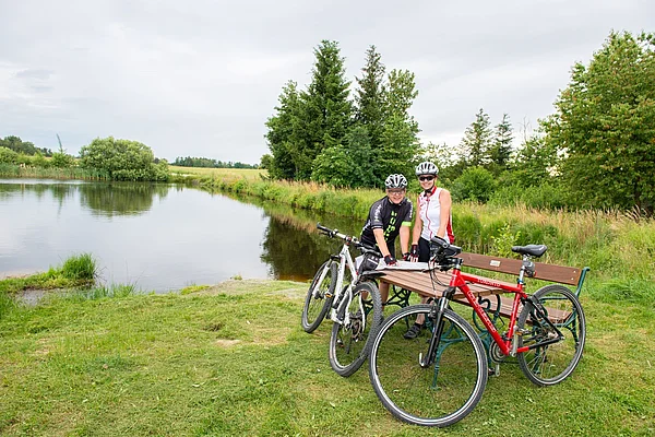 Günter und Alexandra Hauer unterwegs mit dem Rad in der Kleinregion Waldviertel Nord