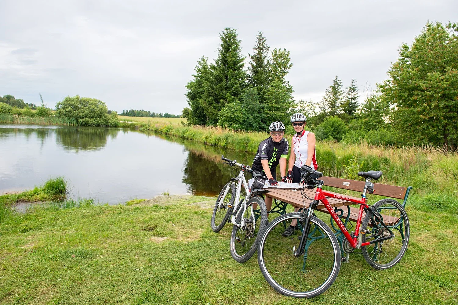 Günter und Alexandra Hauer unterwegs mit dem Rad in der Kleinregion Waldviertel Nord