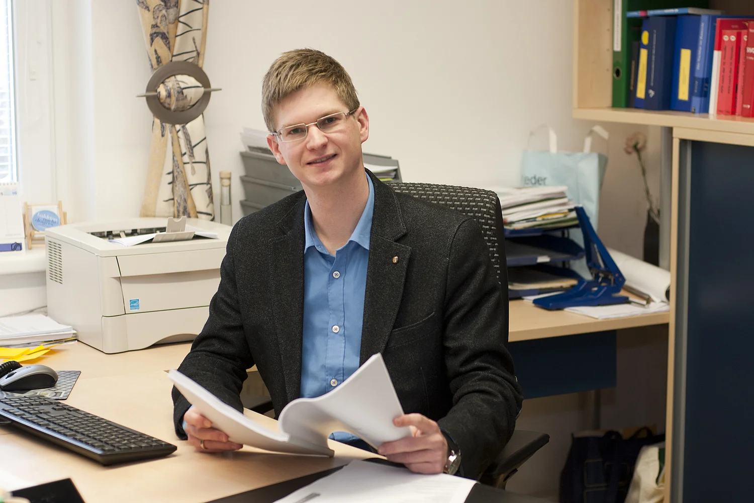 Stefan Grimas aus der Gemeinde Lichtenau unterstützt Bauwerber