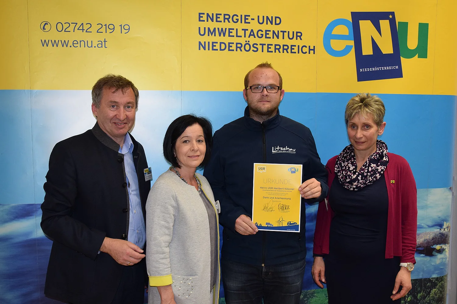 Herbert Greisberger, Margit, Göll, Jürgen Uitz und Elisabeth Wagner