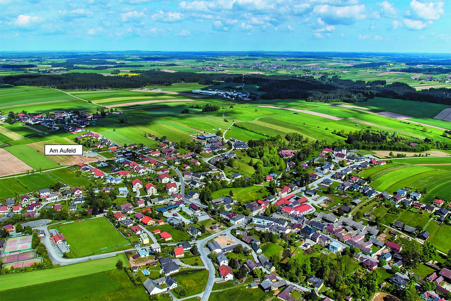 Siedlungsgebiet „Am Aufeld“ in der Gemeinde Echsebach