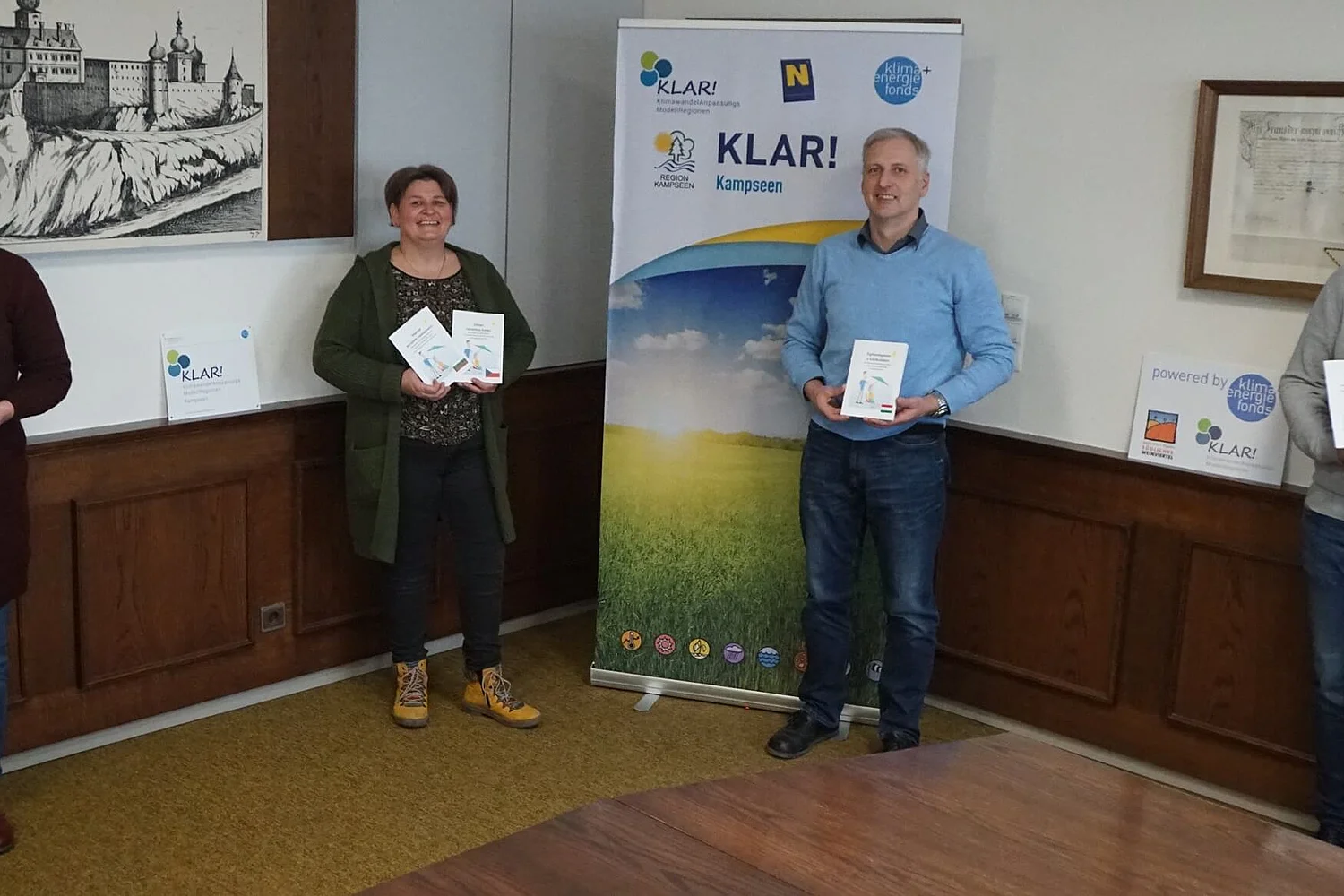 Viktoria Grünstäudl, Nina Hubaczek, Gerhard Wandl und Alexander Wimmer