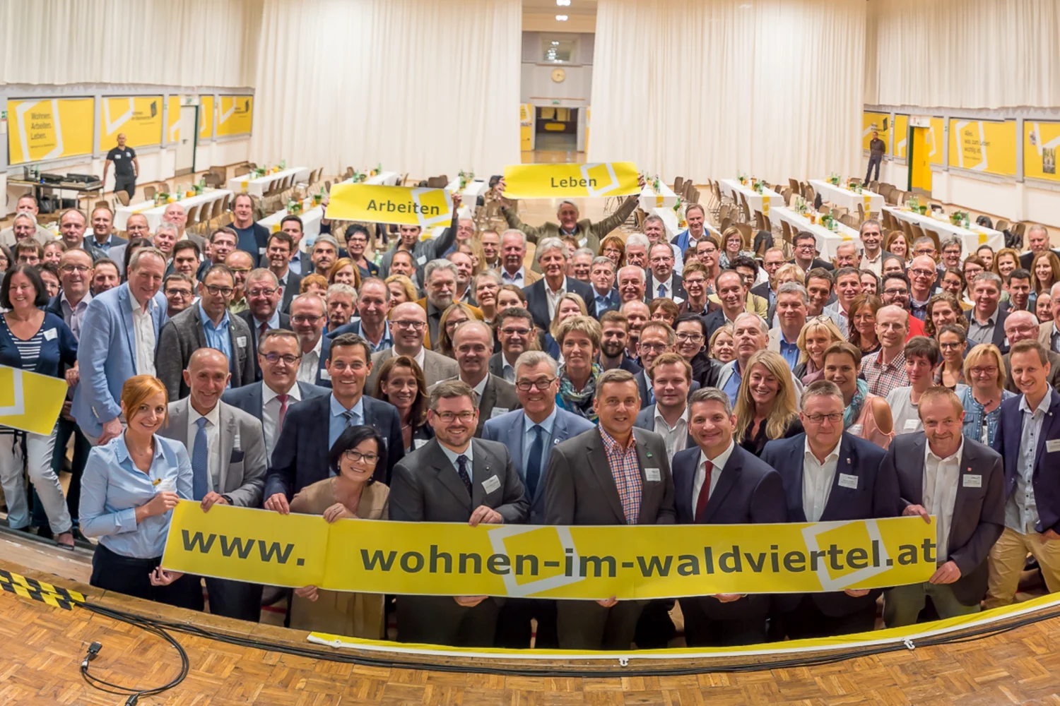 Teilnehmer des Wohnen im Waldviertel Botschaftertreffens 2017