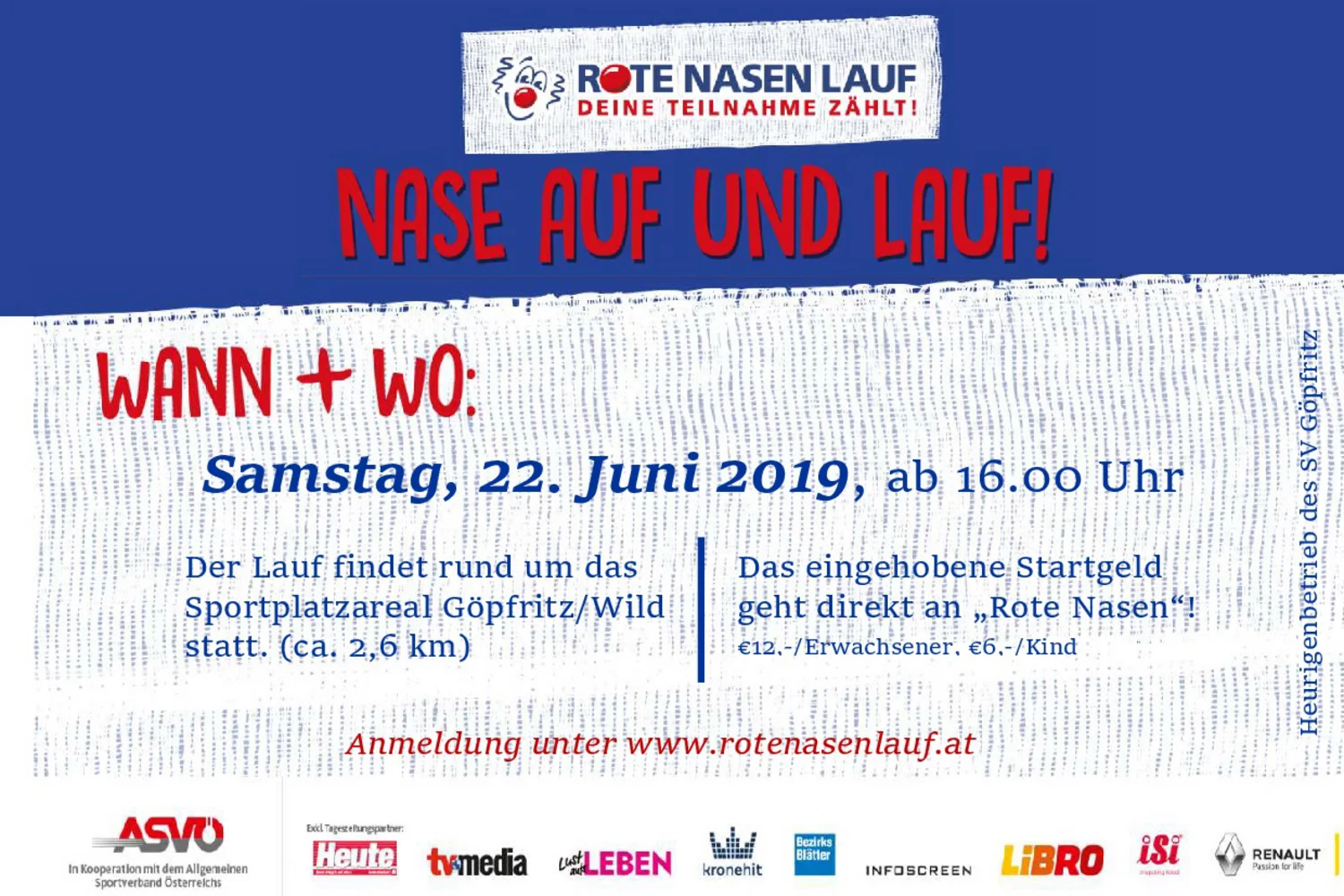 Göpfritzer Rote Nasen Lauf am 22. Juni 2019